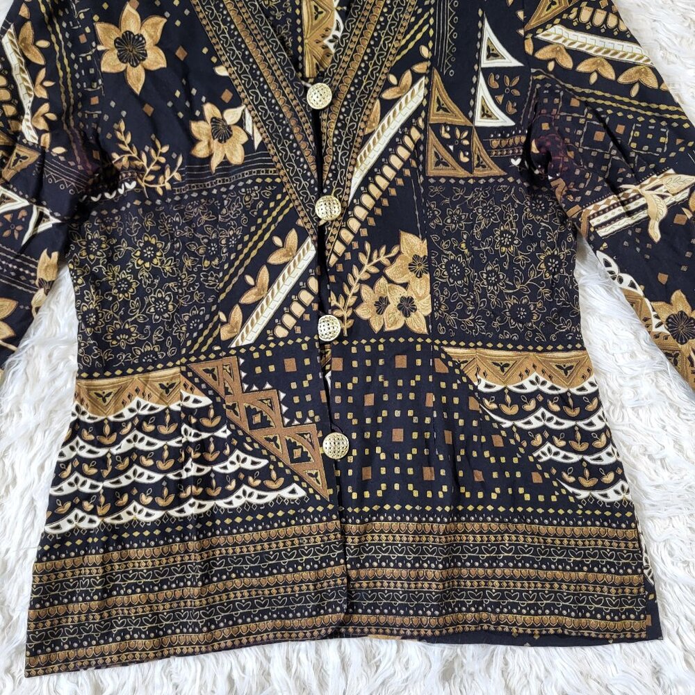 Lady Carol Vintage Floral Blazer/ Cardigan Size 16 - Picture 3 of 16